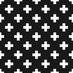 Seamless abstract pattern with cross element.
