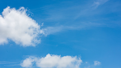 blue sky with white clouds