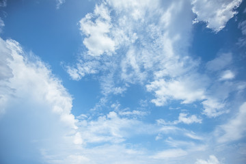 blue sky with white clouds