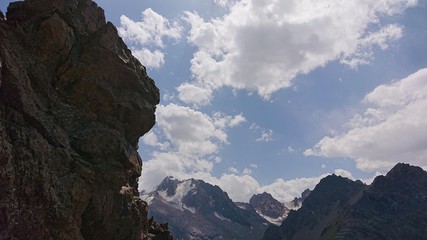 Kazakhstan  blue sky  and mountain