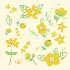 seamless vector pattern flowers 