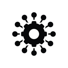 Black solid icon for manage 