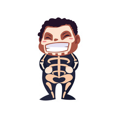 kids in halloween costumes image