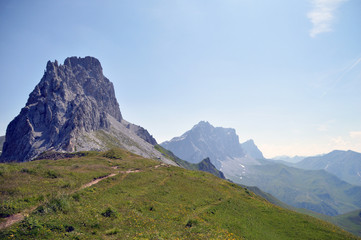 Fototapeta na wymiar Gletschergebirge in Österreich