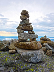 Inukšuk stone men in the High Tatras