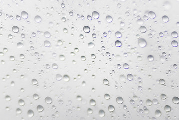 splash rain drops on glass background