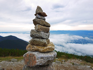 Inukšuk stone men in the High Tatras
