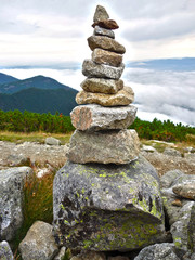 Inukšuk stone men in the High Tatras