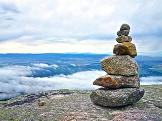 Inukšuk stone men in the High Tatras