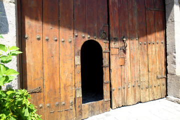 Gateway to the ancient  temple in the Sheki