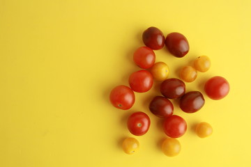 Three varieties of cherry tomatoes