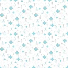 Geometric illustration background. Seamless pattern.Vector. 幾何学イラストパターン