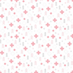 Geometric illustration background. Seamless pattern.Vector. 幾何学イラストパターン