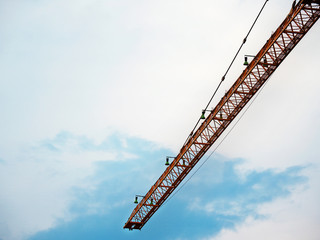 Residential or business infrastructure developmen, Construction crane