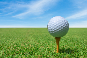 golf ball on a tee