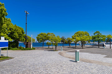 Naklejka premium 横浜 臨港パークの風景