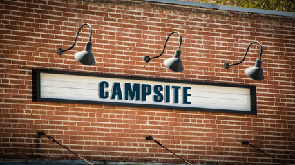 Street Sign to Campsite