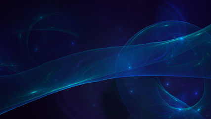 3D rendering multicolored abstract fractal on black background