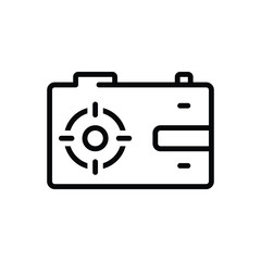 Black line icon for capture 