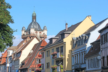 Naklejka premium Street in Selestat, France