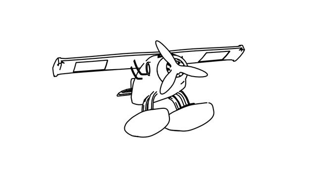 recommend clip art: coloring page of hydroplane
