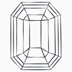 Diamond vintage label, Hand drawn sketch, grunge textured retro badge, typography design t-shirt print