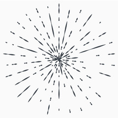 Obraz premium Sun burst, star burst sunshine. Radiating from the center of thin beams, lines. Design element for logo, signs