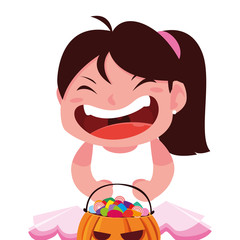 kids in halloween costumes image