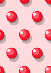 seamless pattern with red circles