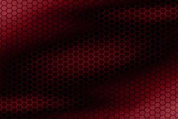 dark red abstract hexagon steel texture background