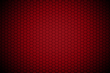 red hexagon steel texture background