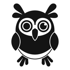 Wild owl icon. Simple illustration of wild owl vector icon for web design isolated on white background