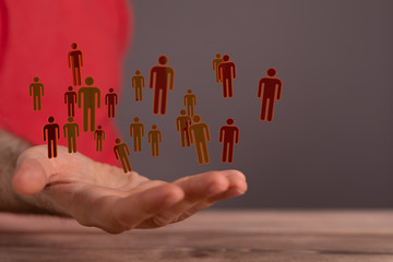 group of businessperson. Global business network concept