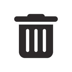 trash can icon vector template