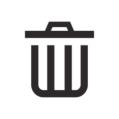 trash can icon vector template