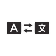 translate icon vector design illustrator