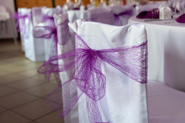purple decoration for seat stool