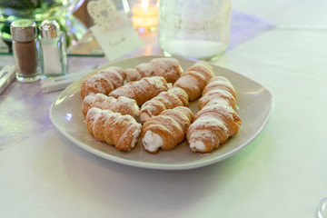 traditional austrian dessert sweets sugar roll