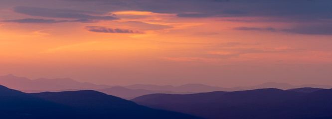 Fototapeta na wymiar Sunset over Appalachian Mountains