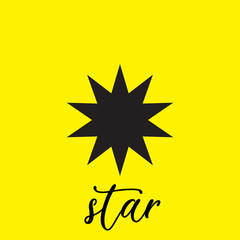Star icon vector. Classic rank isolated. Trendy flat favorite design. Star web site pictogram, mobile app. Logo illustration. Eps10