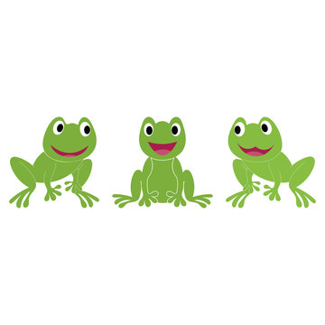 frog symbols logo and template