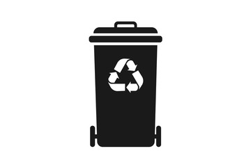 recycle bin icon vector illustration