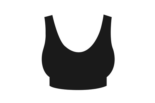 Women's sports bra vector icon vector illustration