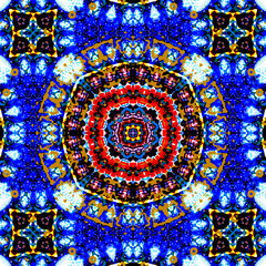 Geometric and abstract background texture design, futuristic background pattern, colorful kaleidoscope background and islamic ottoman art