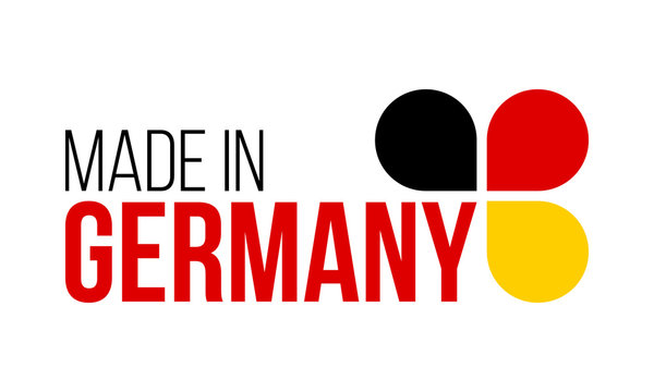 Made In Germany, Vector Logo On White Background