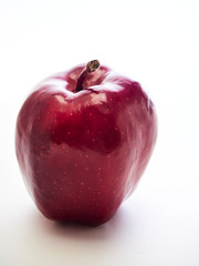 Red apples isolated on white background