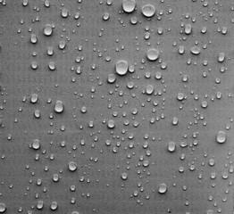 Drops on the gray surface  illustration