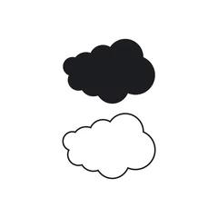Plexiglas foto achterwand cloud technology logo vector © devankastudio