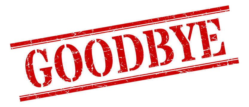 goodbye stamp. goodbye square grunge sign. goodbye