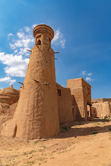 Minaret in the capital of the Golden Horde of the city of Sarai Batu.